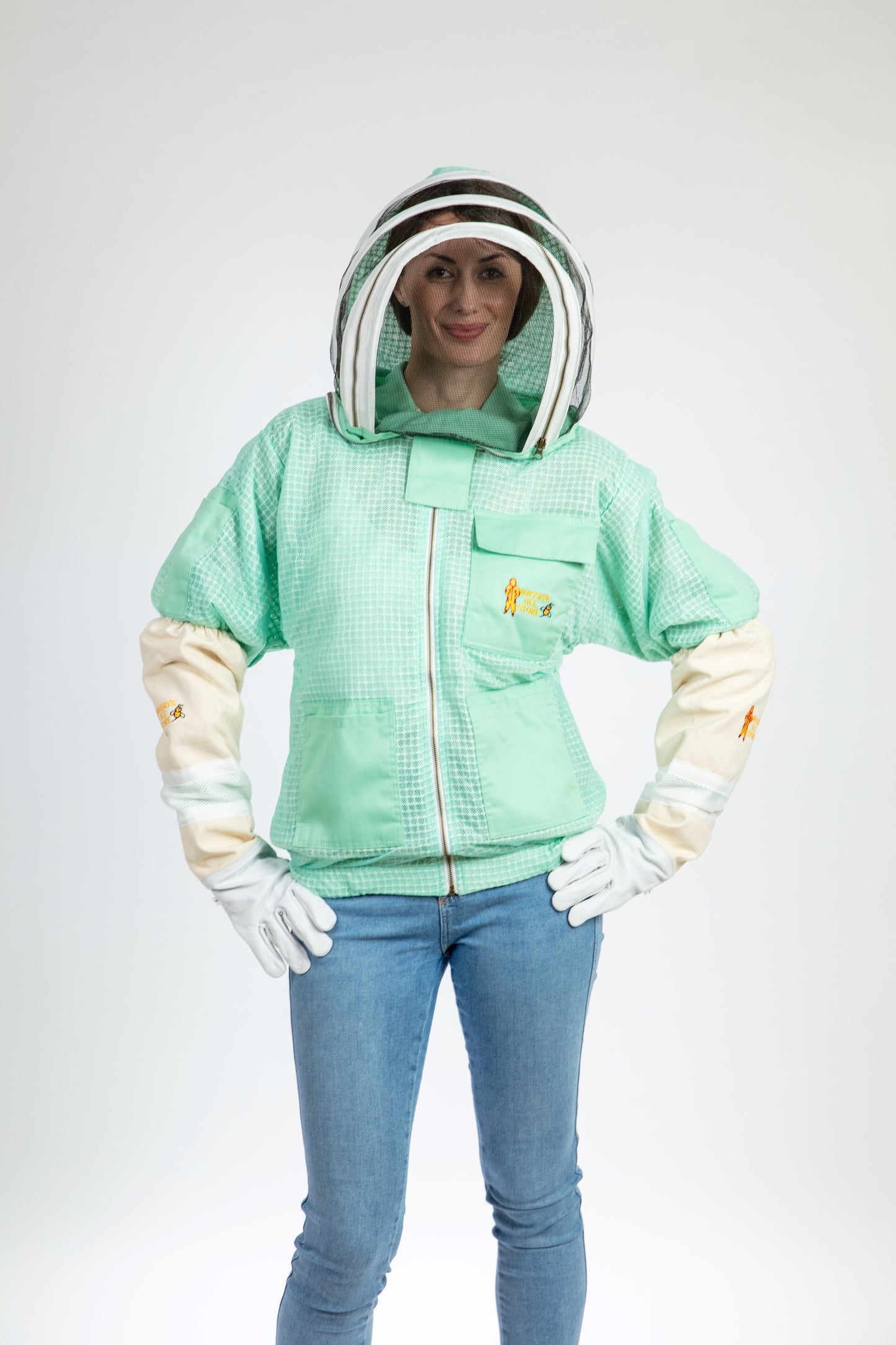 Aqua Beekeeping Ventilated Jacket with Fencing Veil