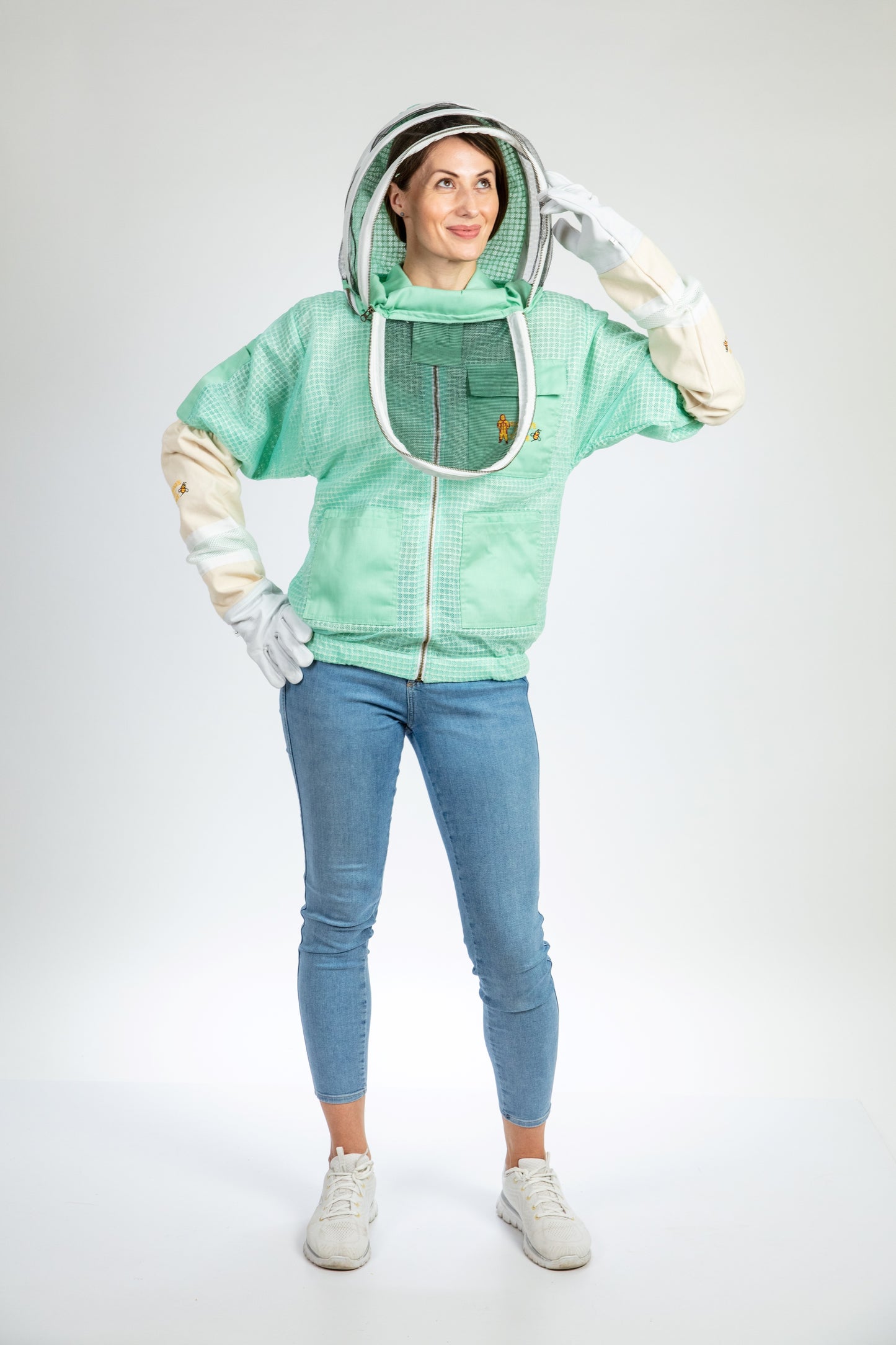 Aqua Beekeeping Ventilated Jacket with Fencing Veil
