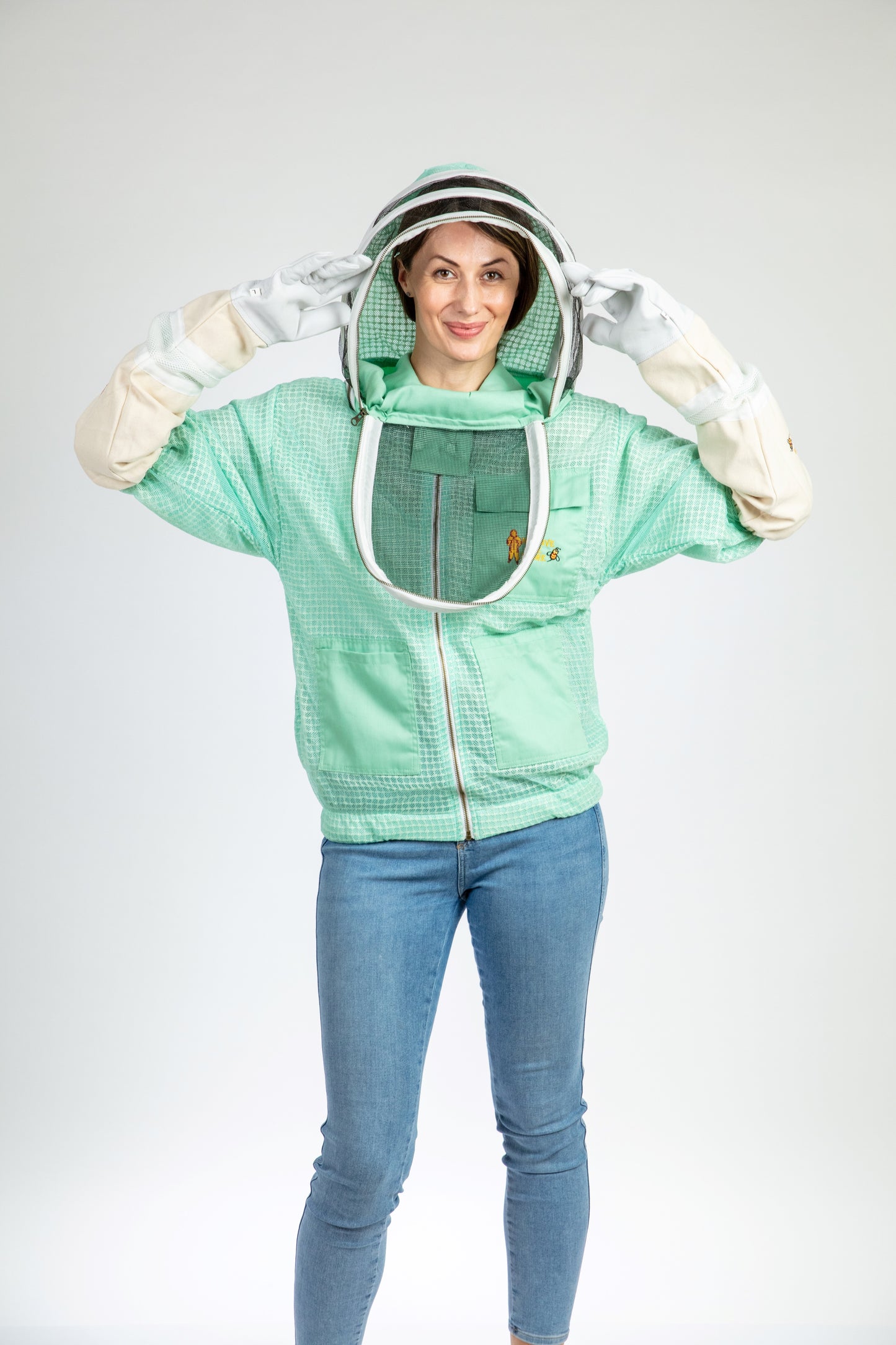 Aqua Beekeeping Ventilated Jacket with Fencing Veil