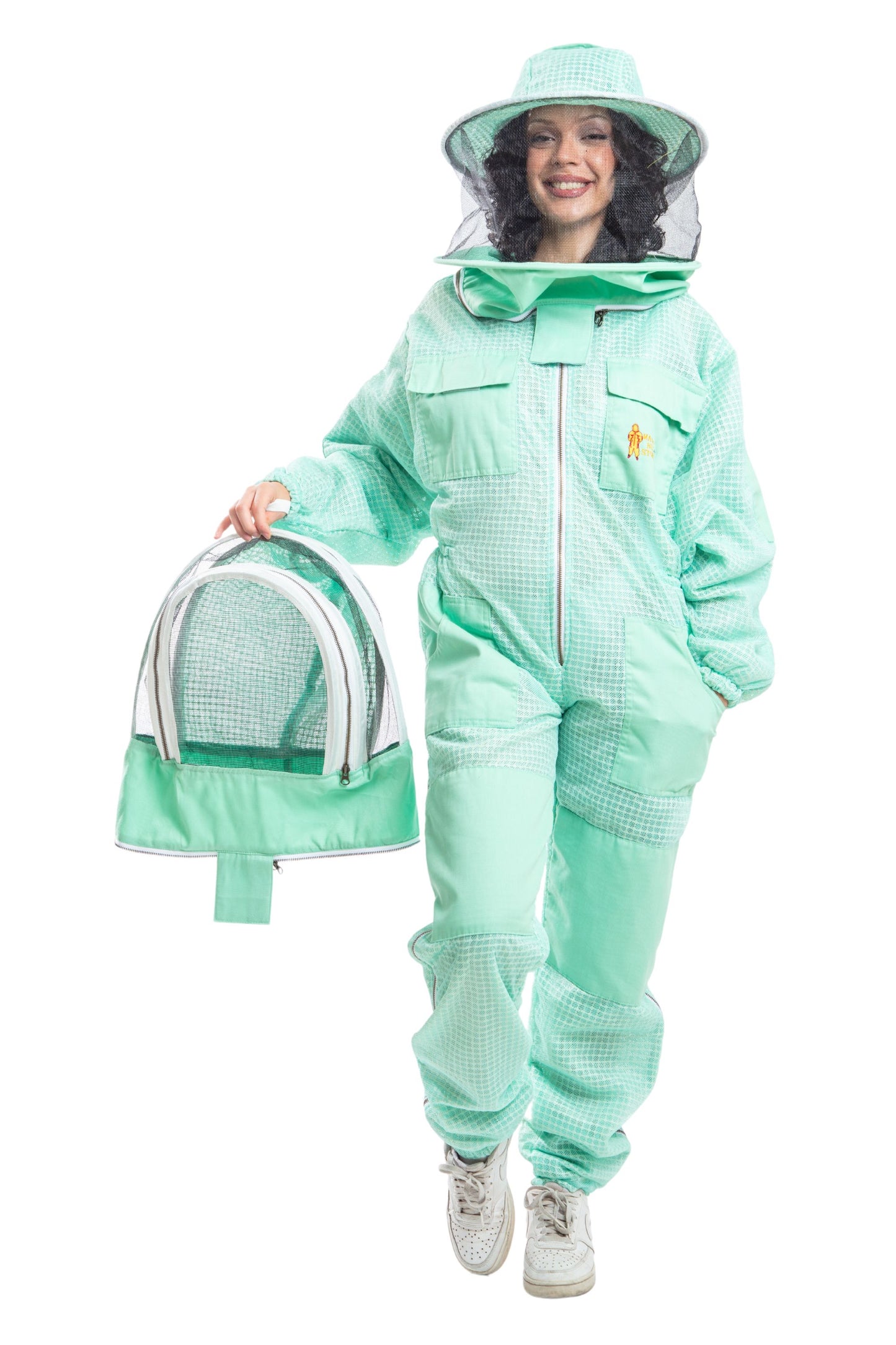 Aqua Beekeeping Ventilated Suits with Round & Fencing Veil