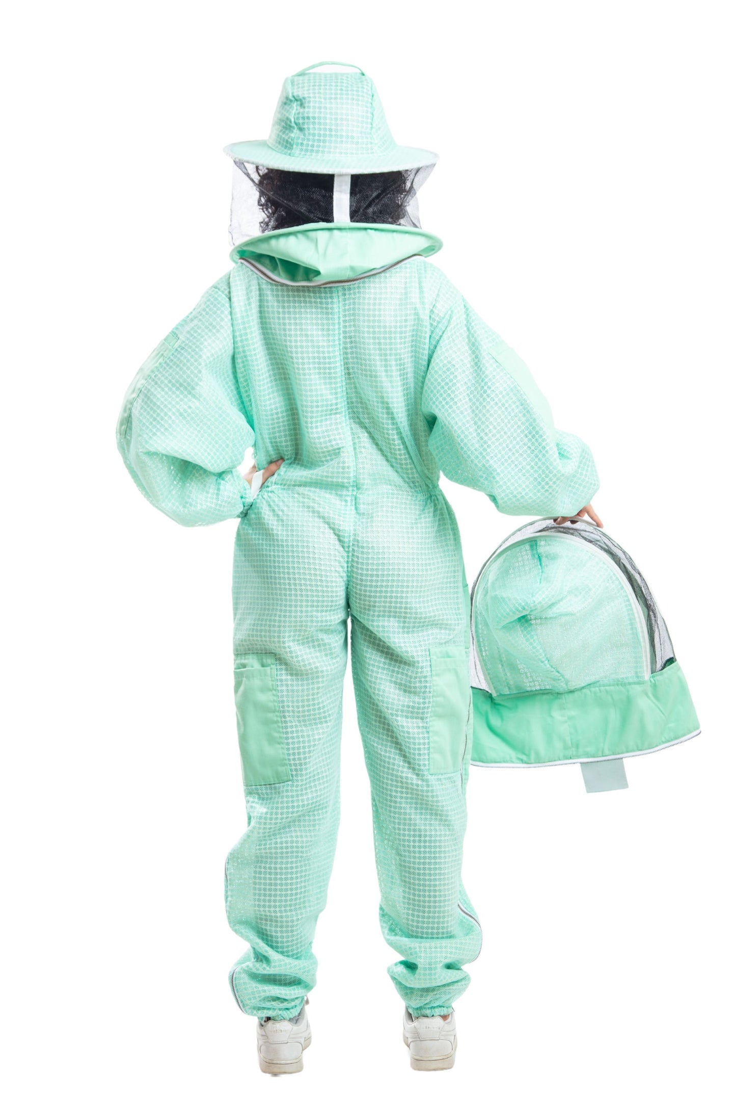 Aqua Beekeeping Ventilated Suits with Round & Fencing Veil