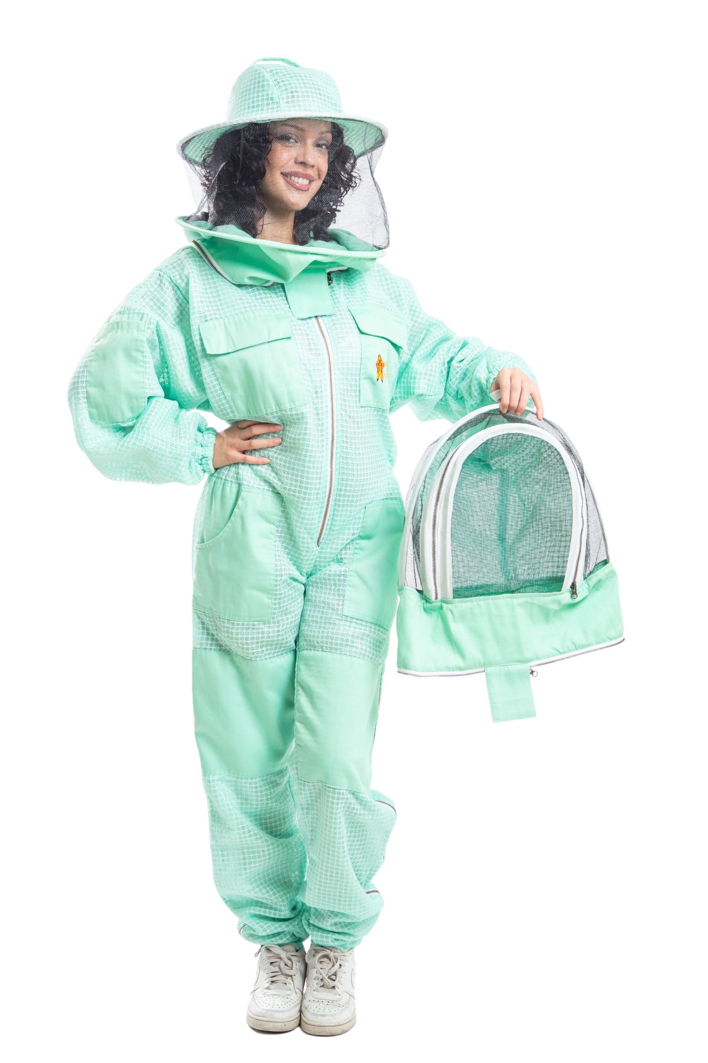 Aqua Beekeeping Ventilated Suits with Round & Fencing Veil