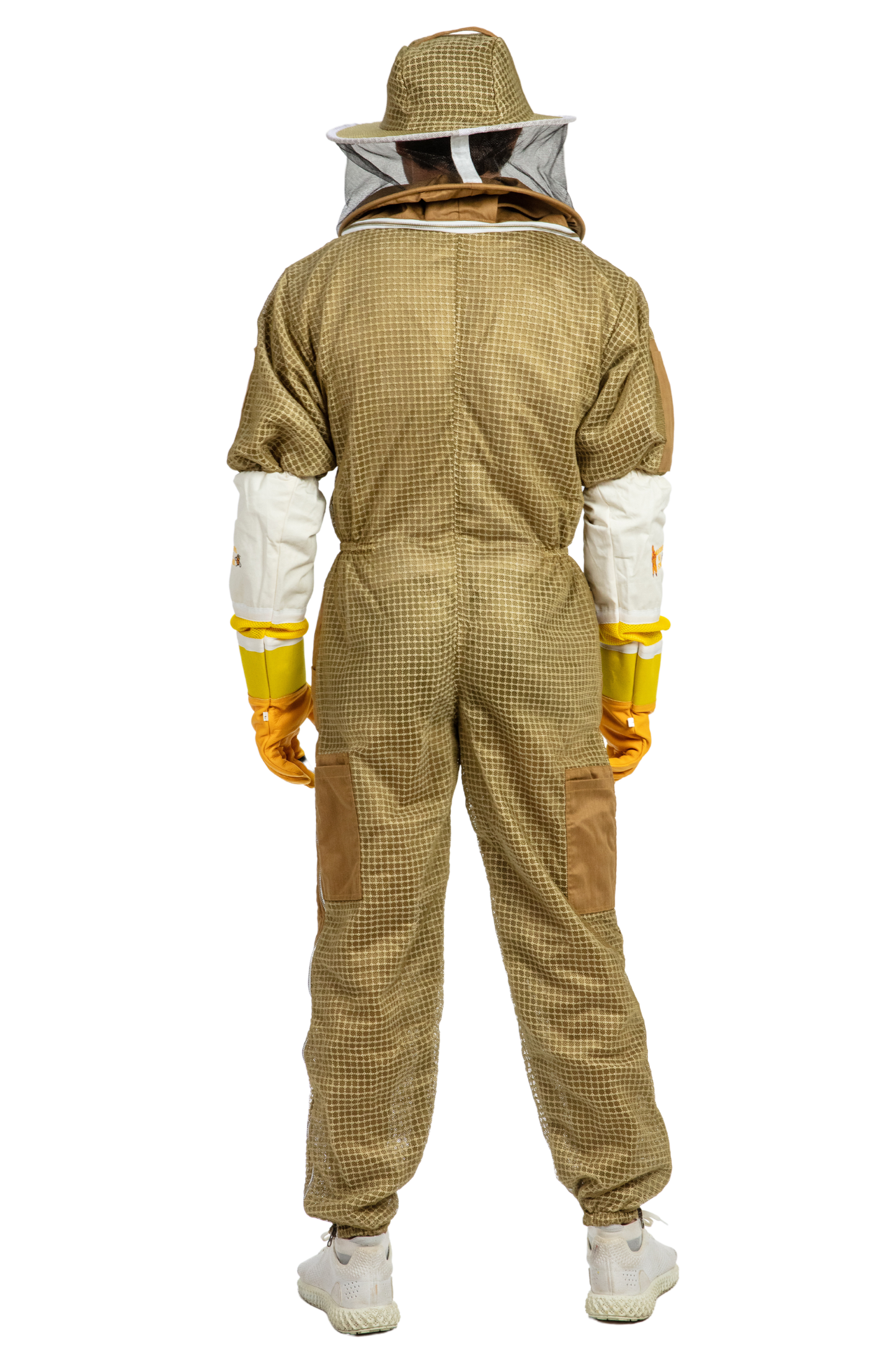 Khaki Beekeeping Ventilated Suits with Round Veil