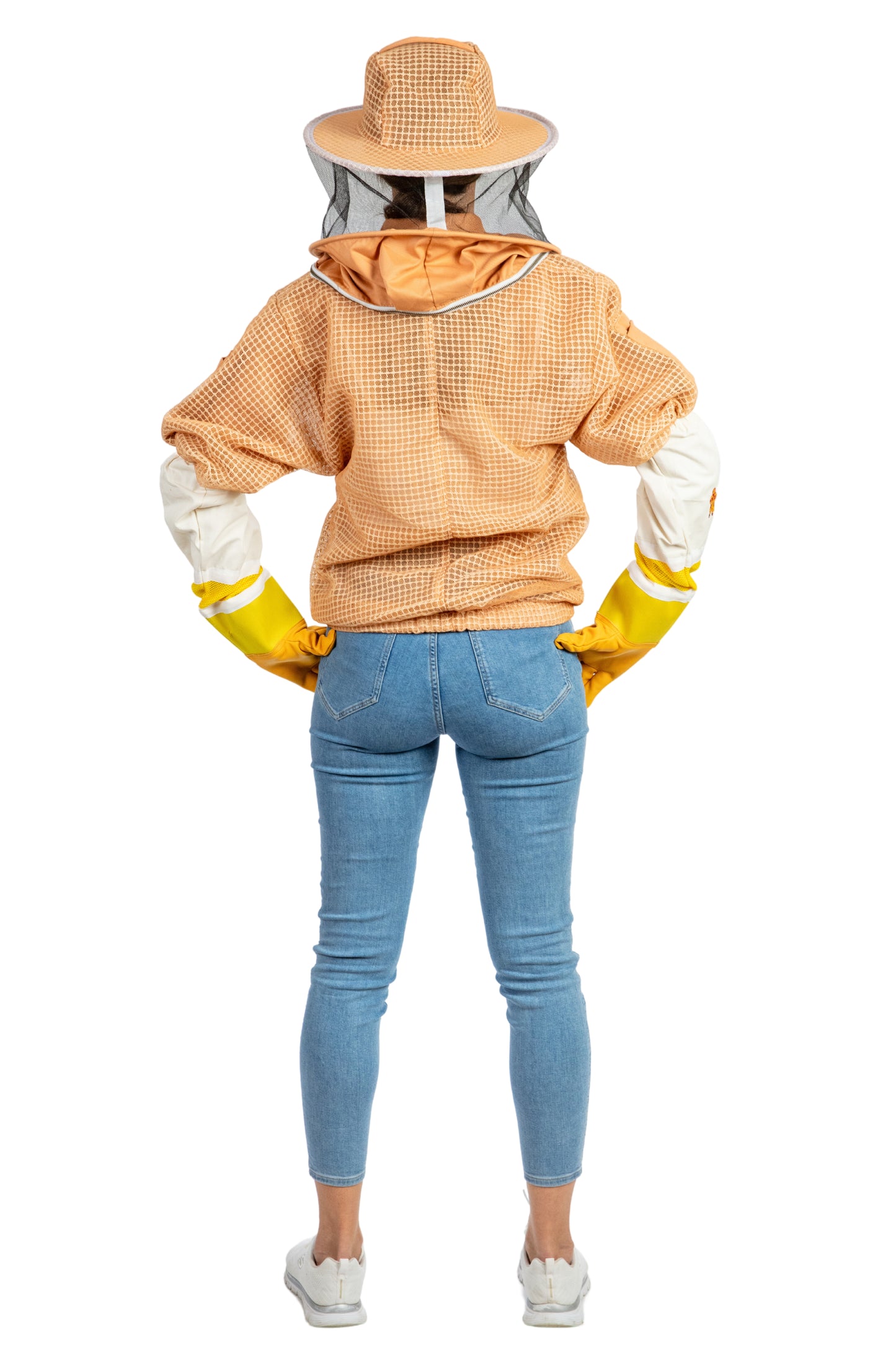 Sand Beekeeping Ventilated Jacket with Round Veil