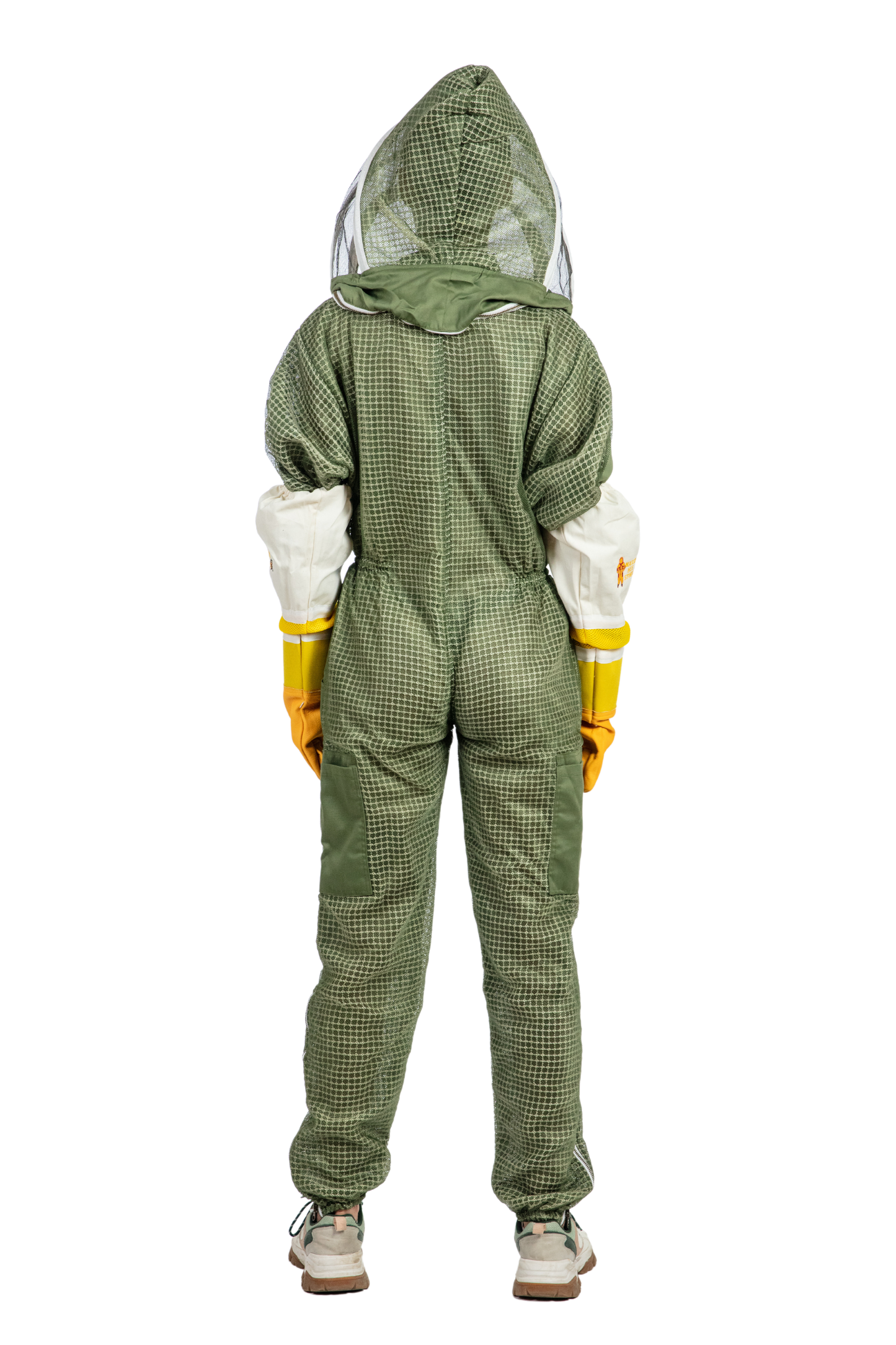 Olive Green Beekeeping Ventilated Suit with Fencing Veil