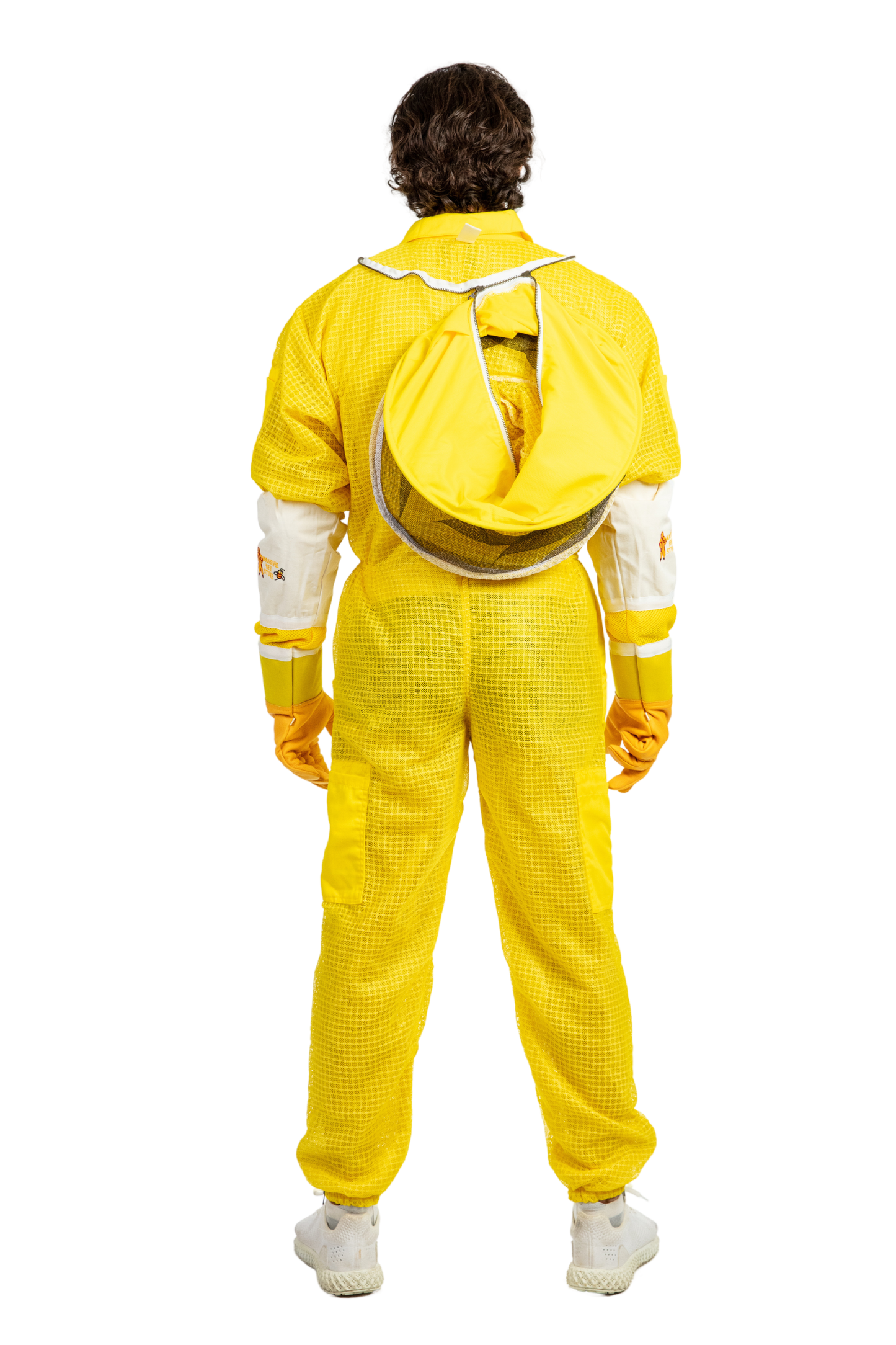 Yellow Beekeeping Ventilated Suits with Round Veil