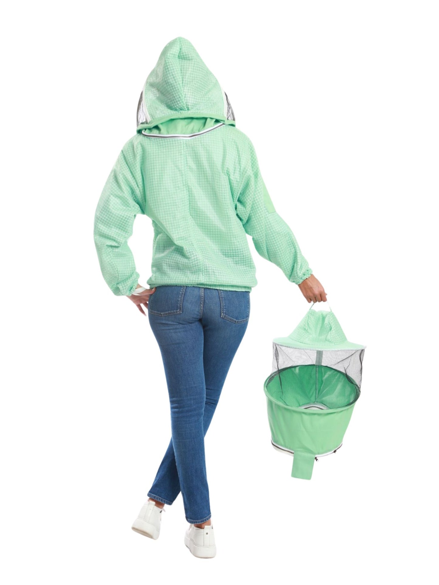 Aqua Beekeeping Ventilated Jacket with Round Veil & fencing jacket