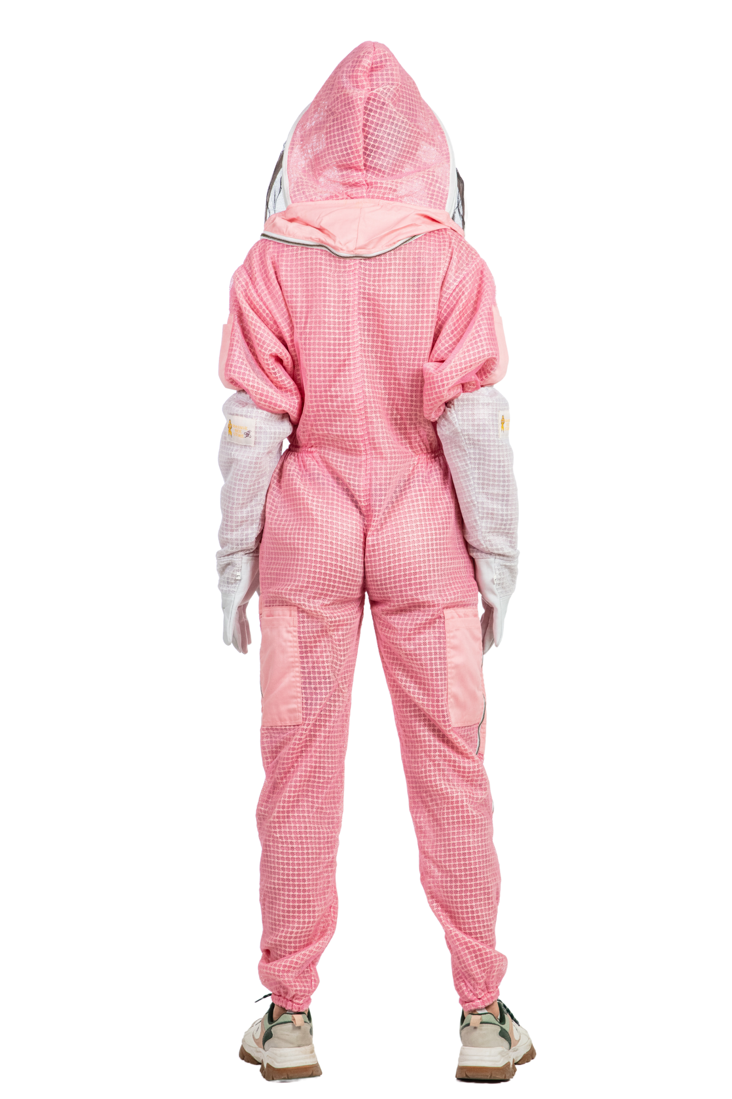 Pink Beekeeping Ventilated Suits with Fencing Veil