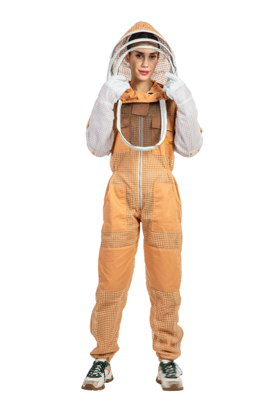 Sand Beekeeping Ventilated Suits with Fencing Veil