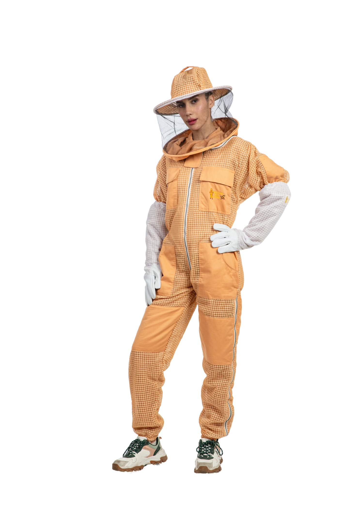 Sand Beekeeping Ventilated Suits with Round Veil