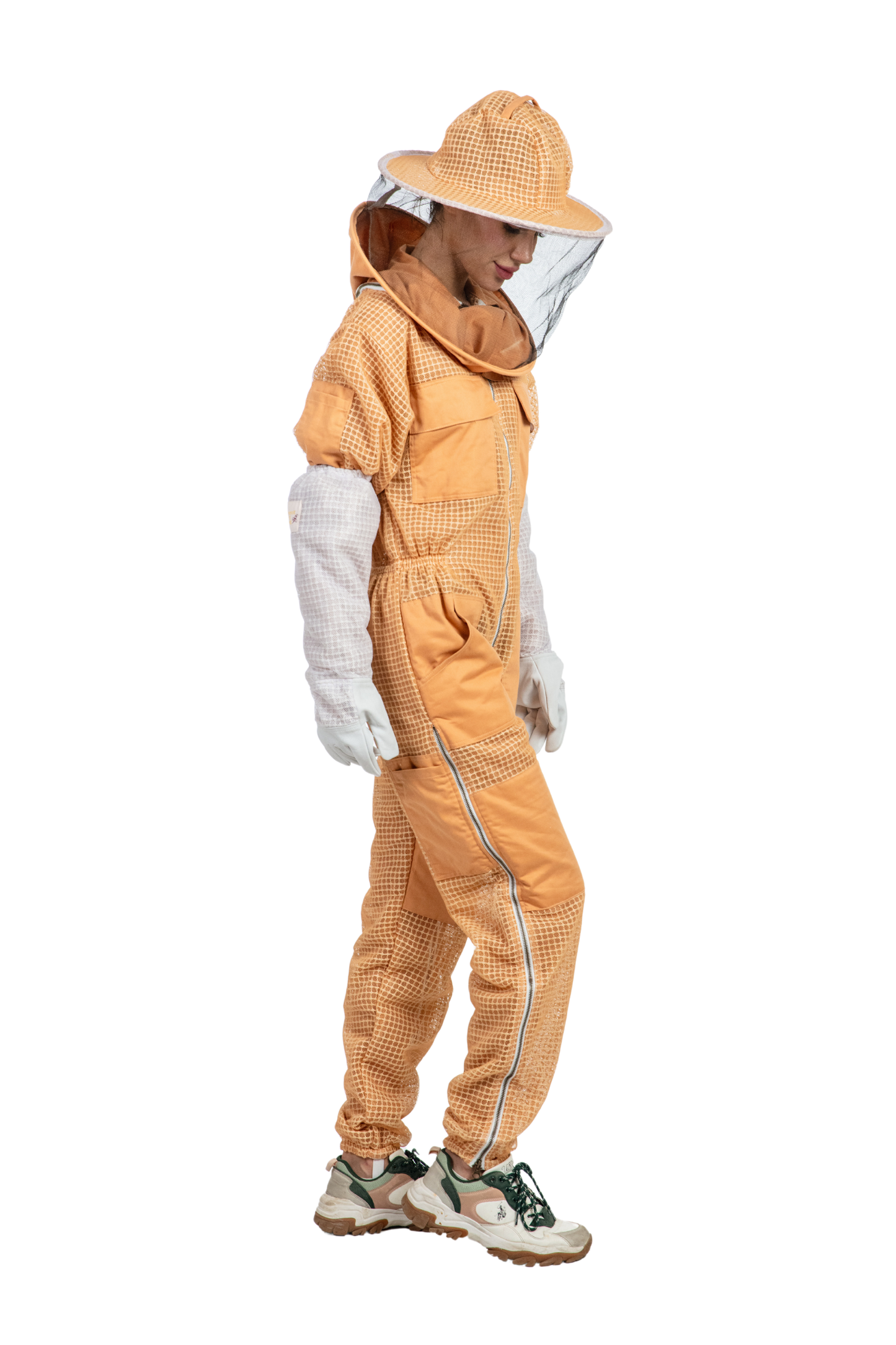 Sand Beekeeping Ventilated Suits with Round Veil