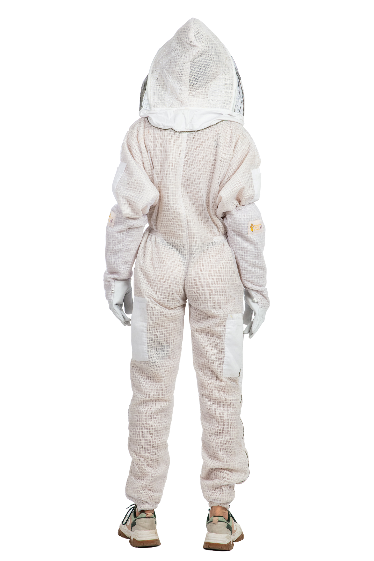 White Beekeeping Ventilated Suits with Fencing Veil