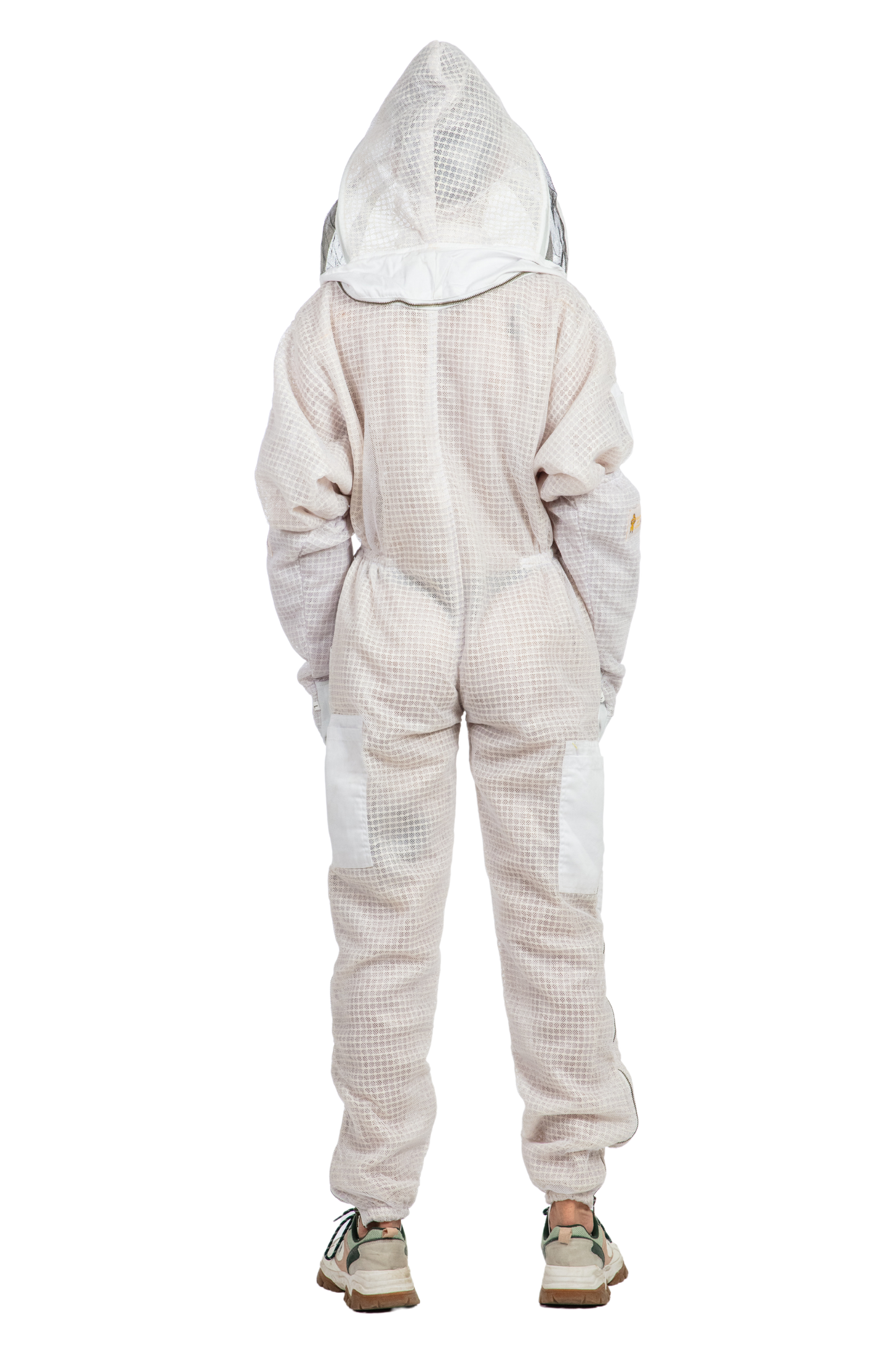 White Beekeeping Ventilated Suits with Fencing Veil