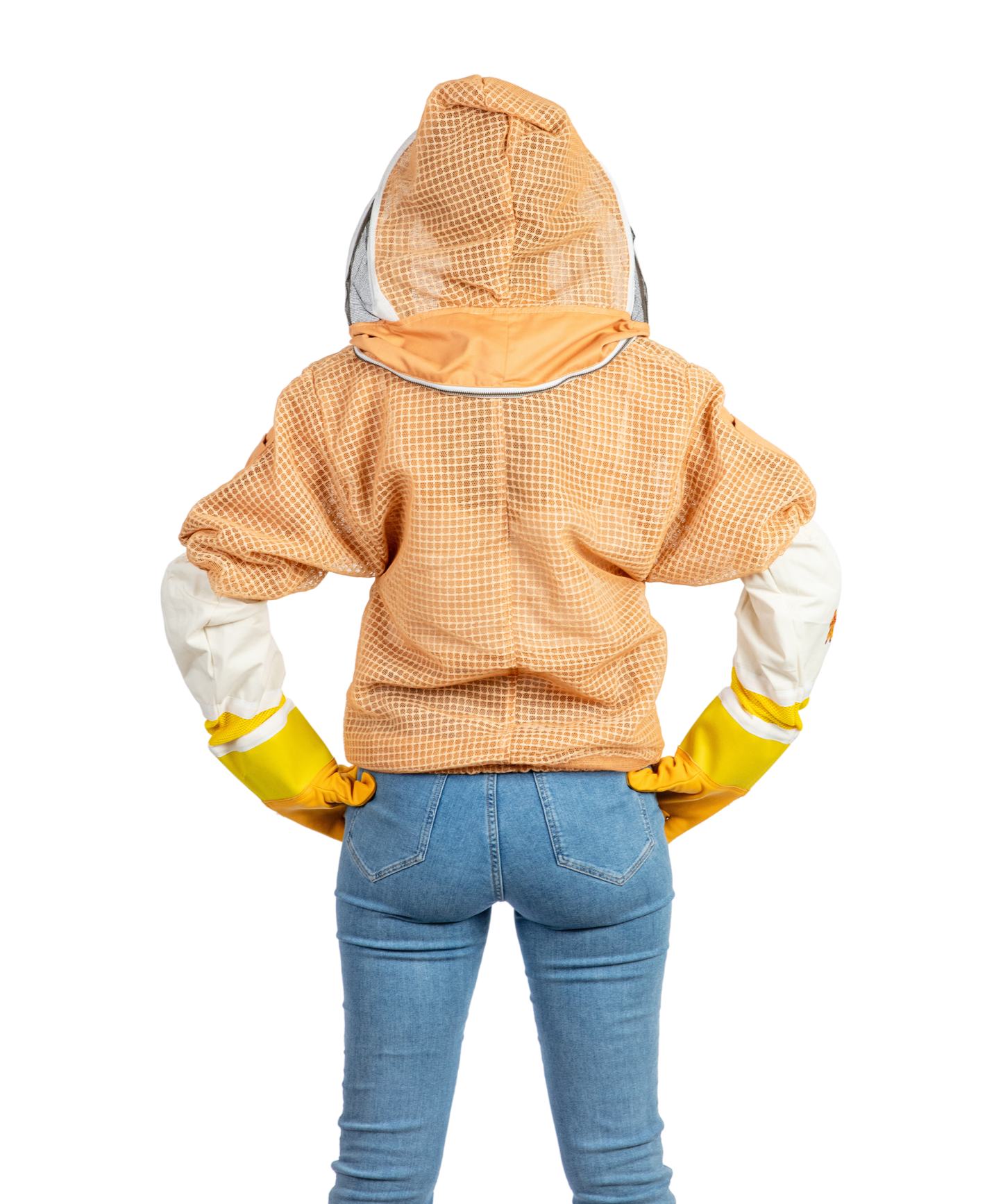 Sand Beekeeping Ventilated Jacket with Fencing Veil