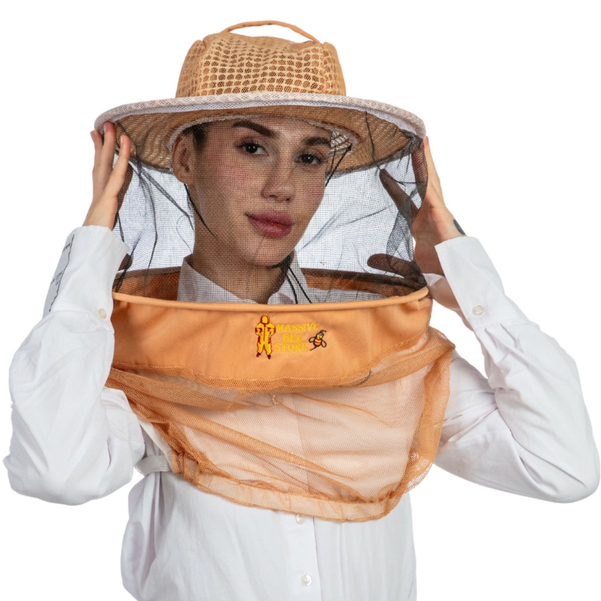 Ultra-Ventilated Beekeeping Round Veil Half Body