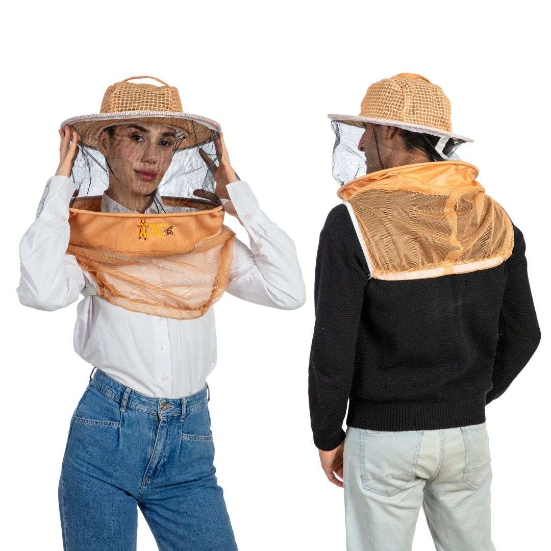 Ultra-Ventilated Beekeeping Round Veil Half Body (Pack of Two)