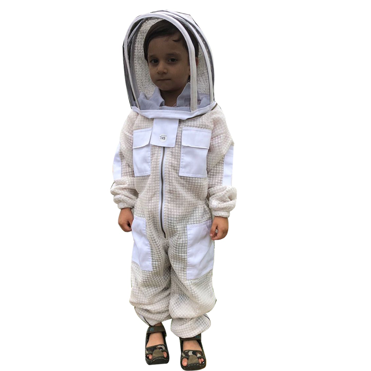 White Beekeeping Ventilated Suit for Kids or Childfs