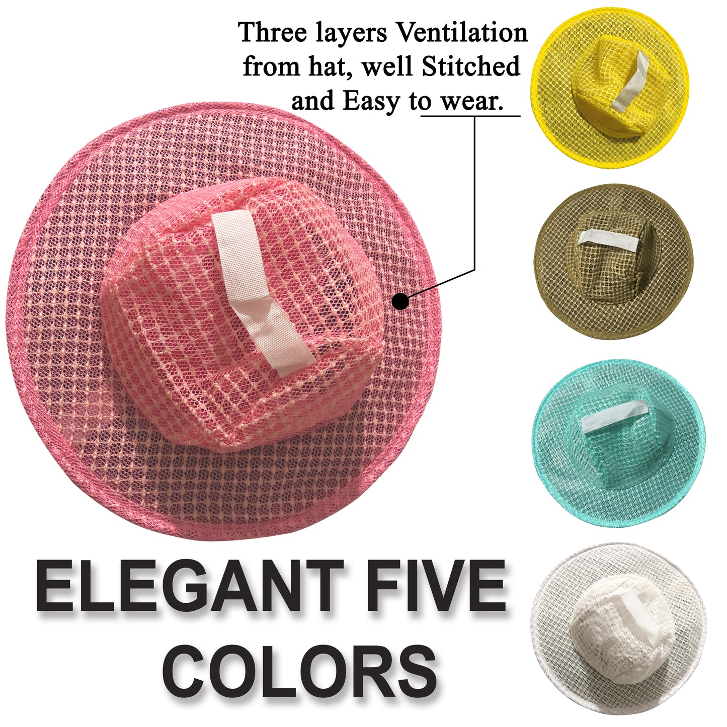Massive Bee Store Beekeeping Ventilated Round Veils