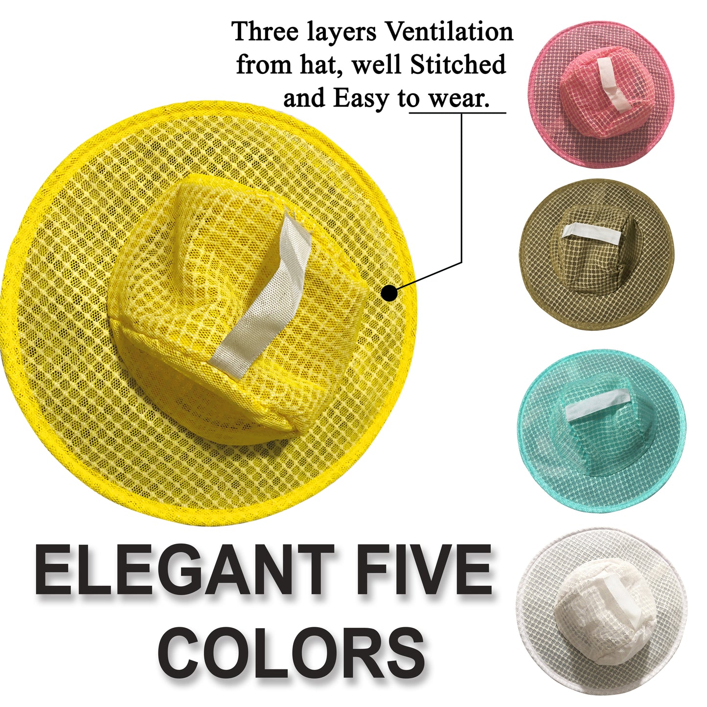 Massive Bee Store Beekeeping Ventilated Round Veils