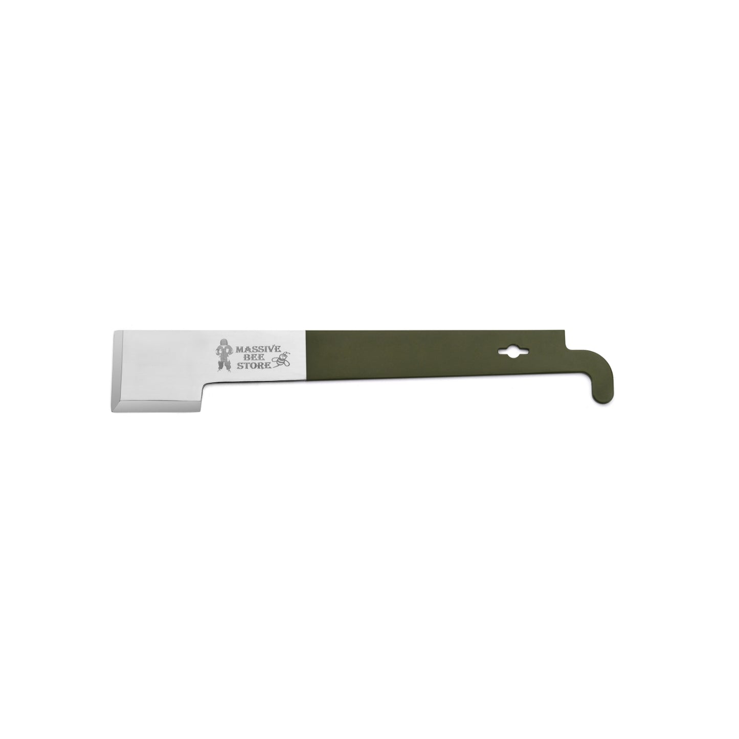 Massive Bee Store 11" J Hook Hive Tool – Frame Lifter & Scraper, Stainless Steel Beekeeping Tool