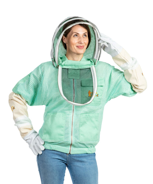 Aqua Beekeeping Ventilated Jacket with Fencing Veil