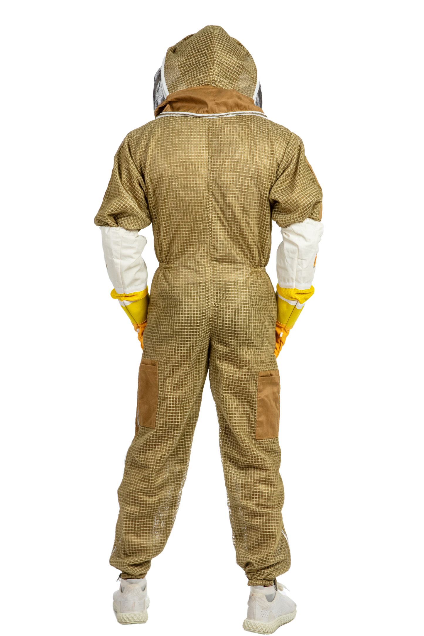 Khaki Beekeeping Ventilated Suits with Fencing Veil