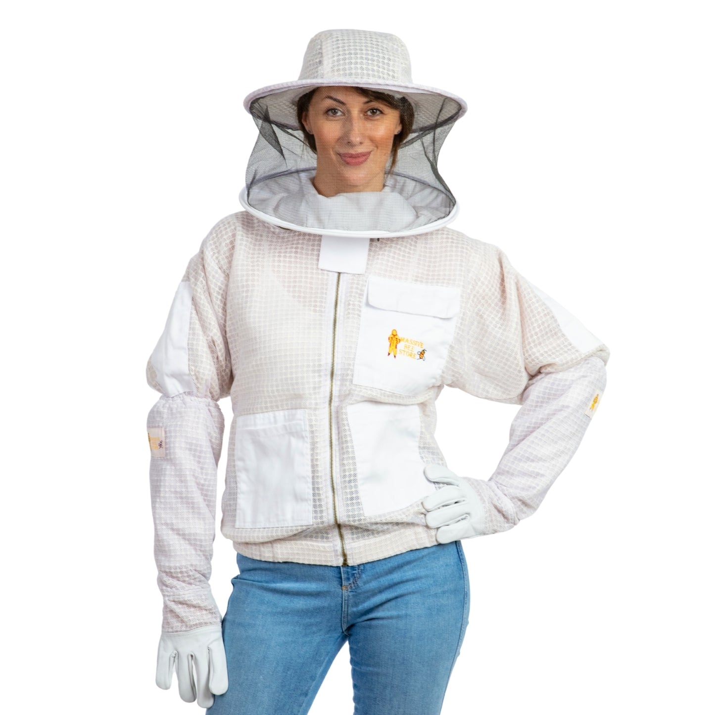 Pre-Order Beekeeping Ventilated Jacket with Round Veil