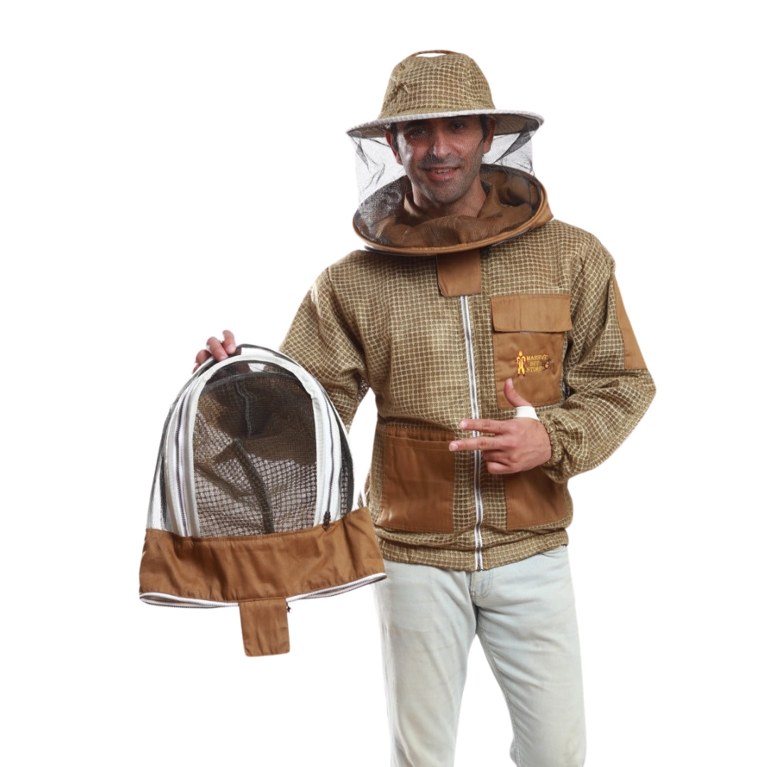 Pre-Order Beekeeping Ventilated Jacket with Round Veil & fencing jacket