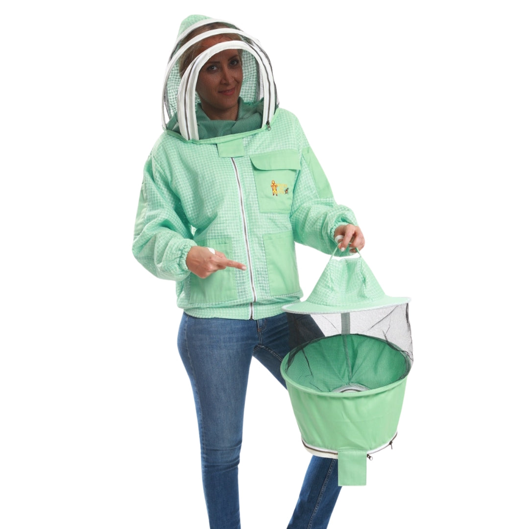 Pre-Order Beekeeping Ventilated Jacket with Round Veil & fencing jacket