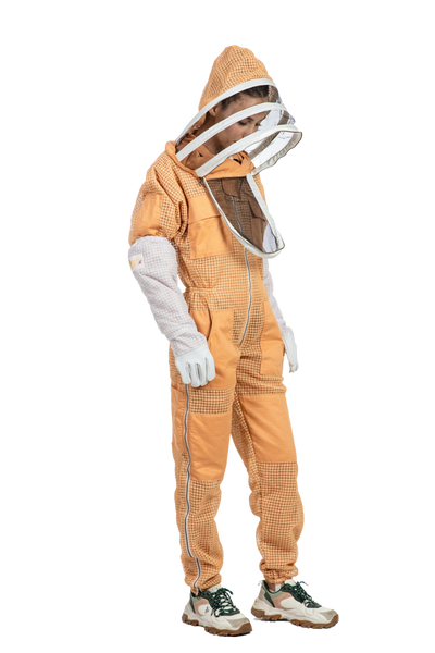 Sand Beekeeping Ventilated Suits with Fencing Veil