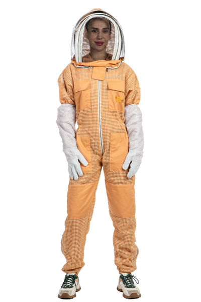 Sand Beekeeping Ventilated Suits with Fencing Veil