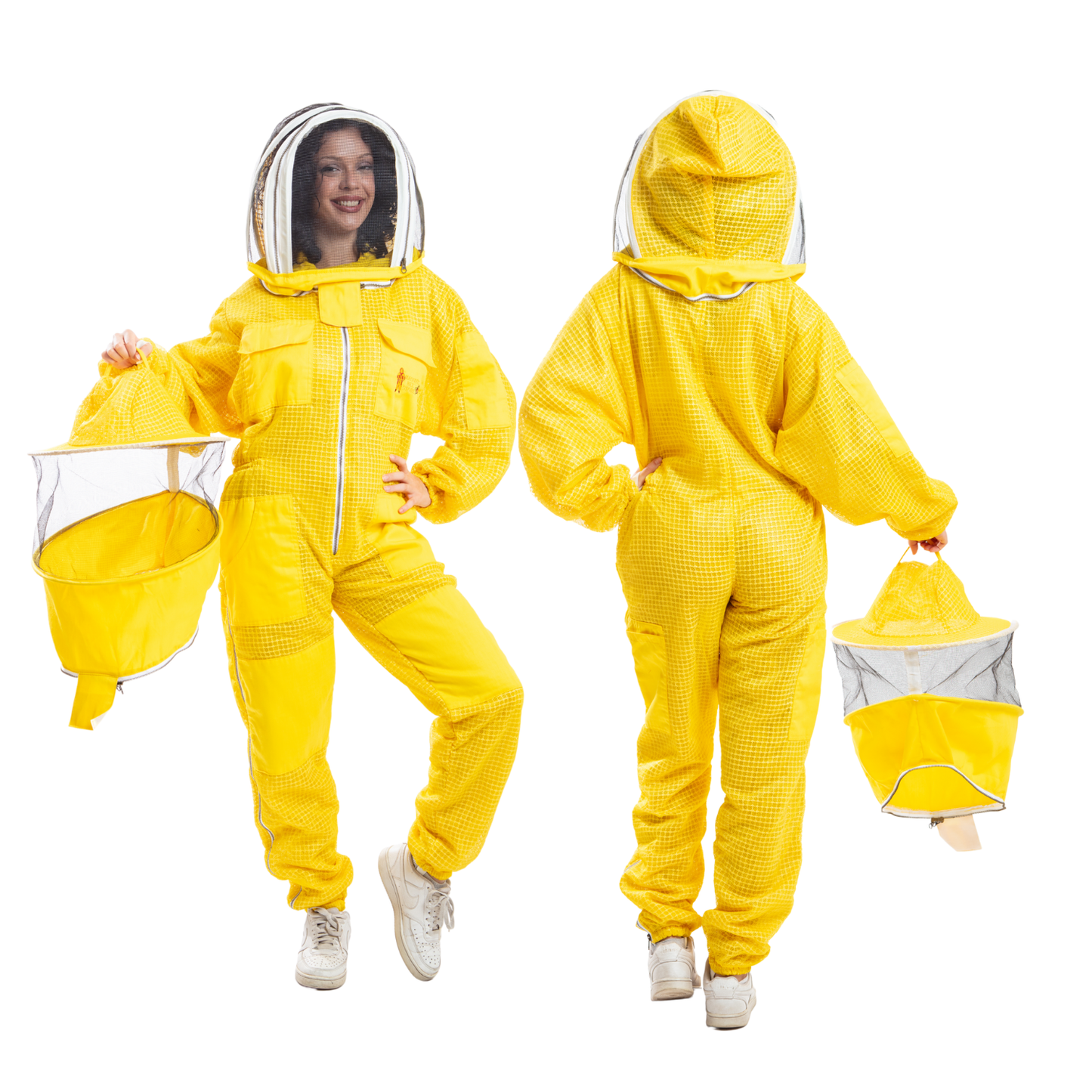 Pre-Order Beekeeping Ventilated Suit with Round veil & Fencing Veil