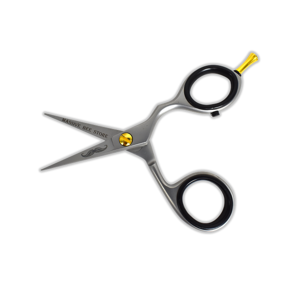 Rounded-Tip Trimming Scissors for Men – Stainless Steel High Carbon Beard, Mustache, and Ear Hair Grooming Scissor