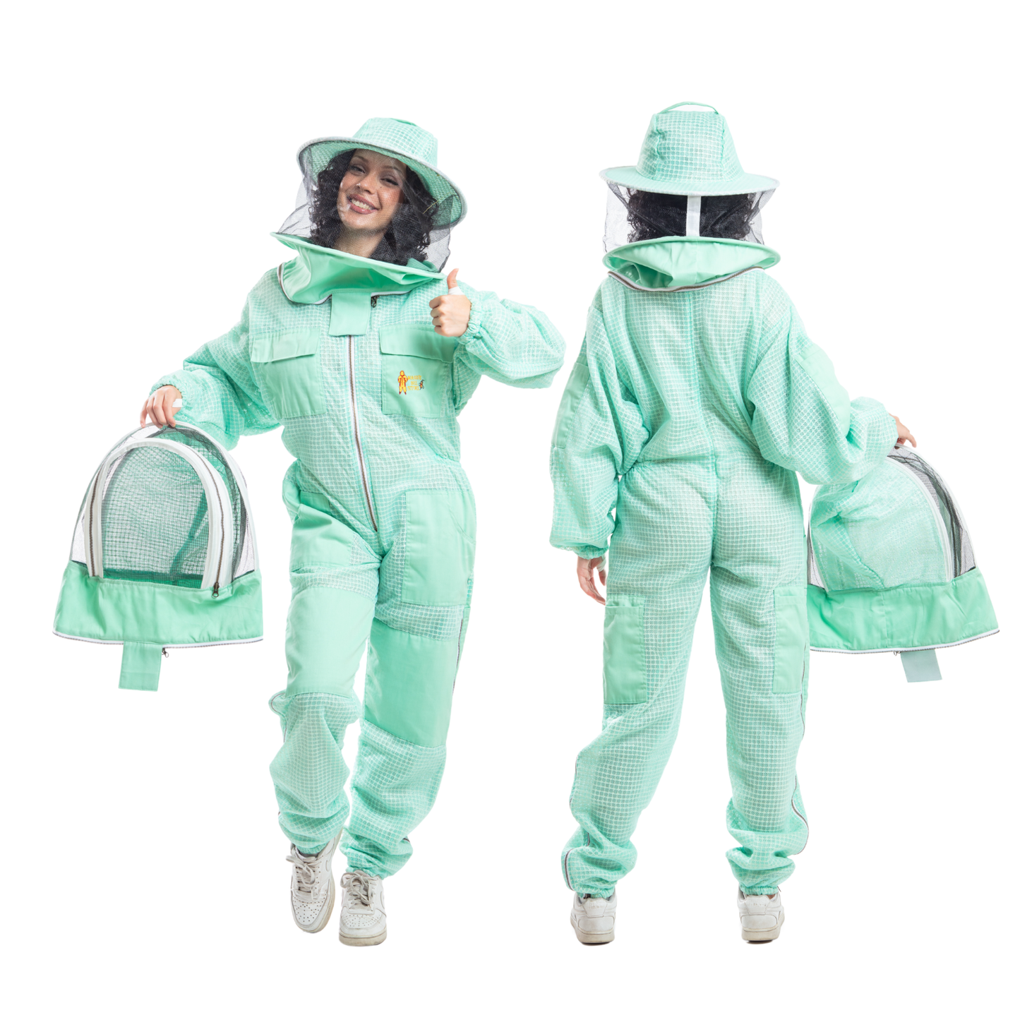 Pre-Order Beekeeping Ventilated Suit with Round veil & Fencing Veil