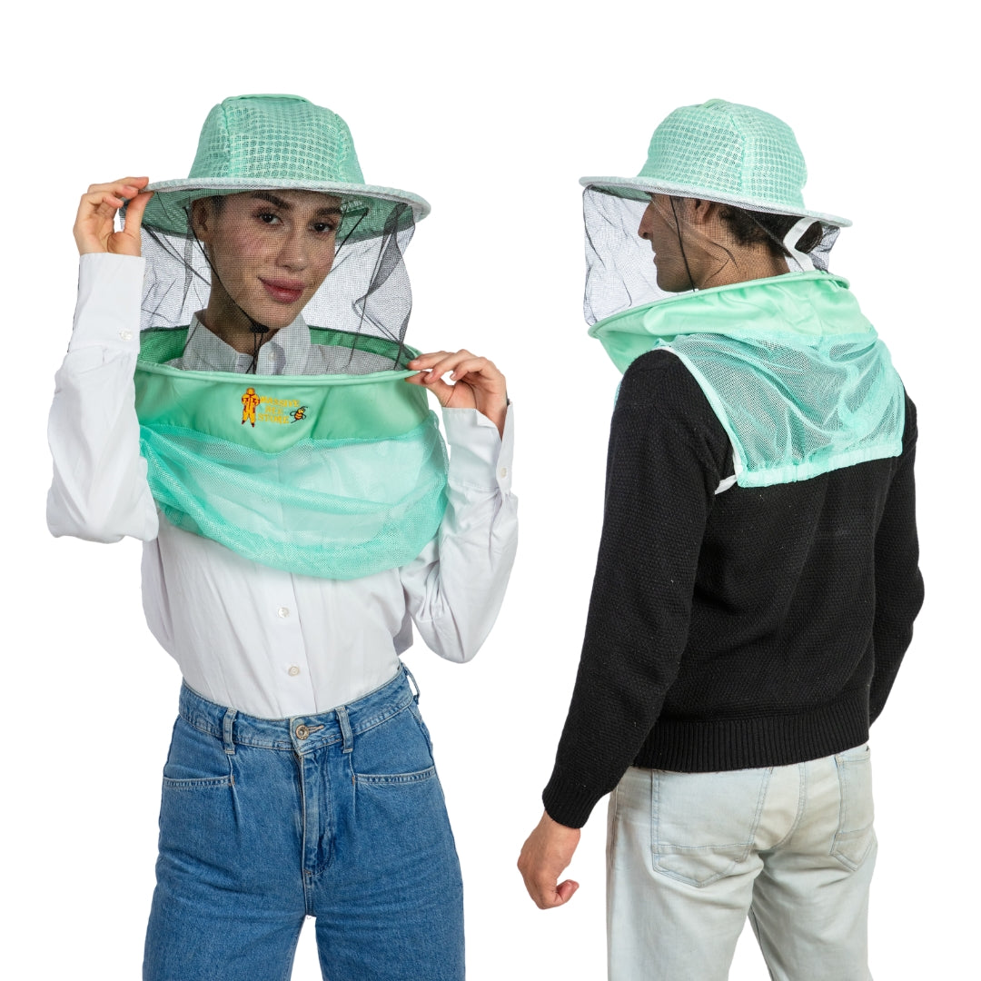 Ultra-Ventilated Beekeeping Round Veil Half Body (Pack of Two)