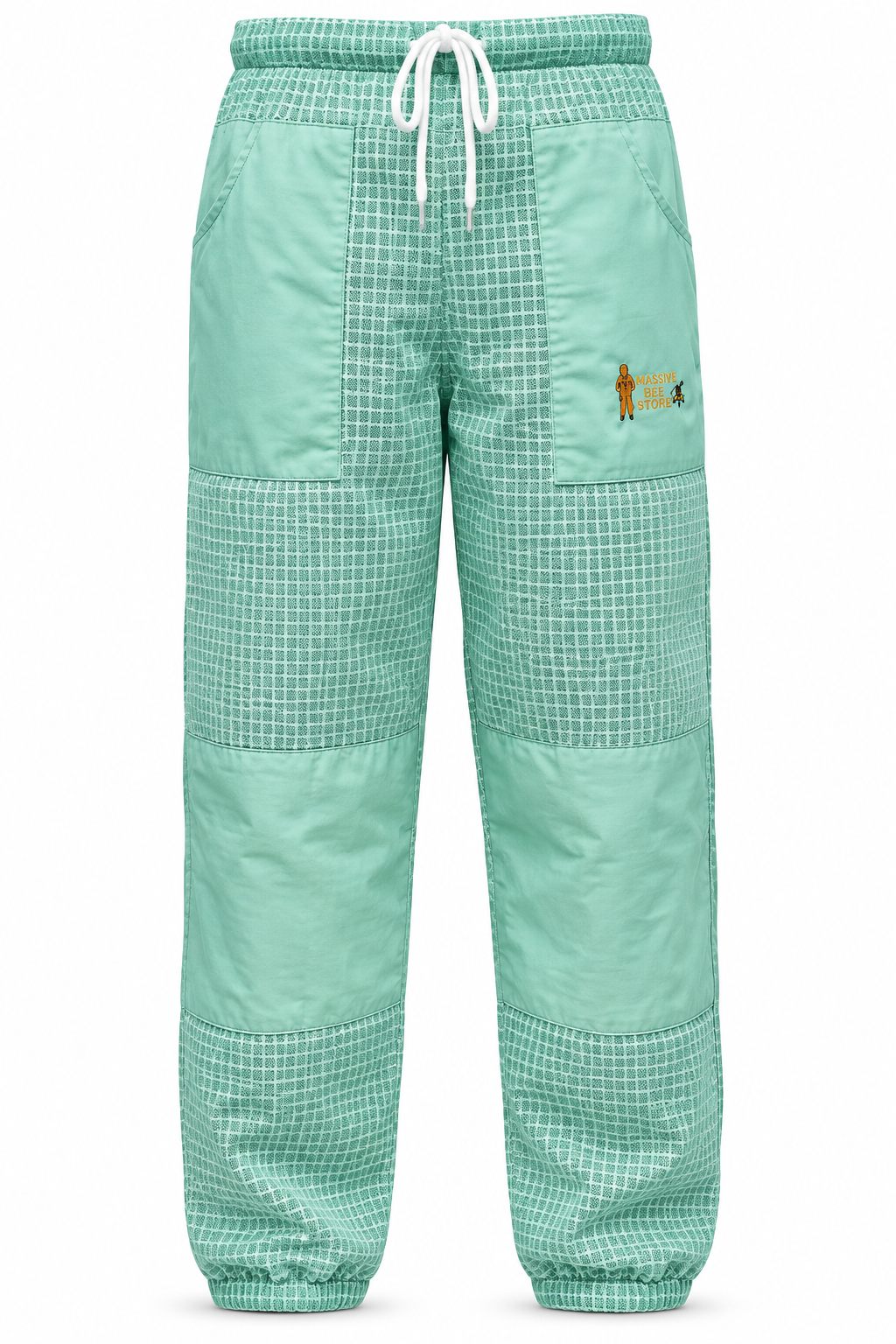 Beekeeping Ventilated Pant/Trouser in White Color with Leg Zipper Aqua