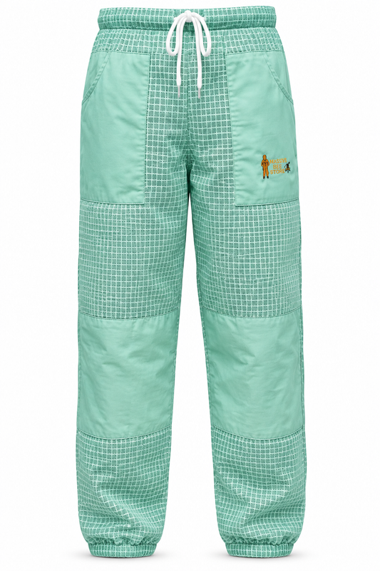 Beekeeping Ventilated Pant/Trouser in White Color with Leg Zipper Aqua