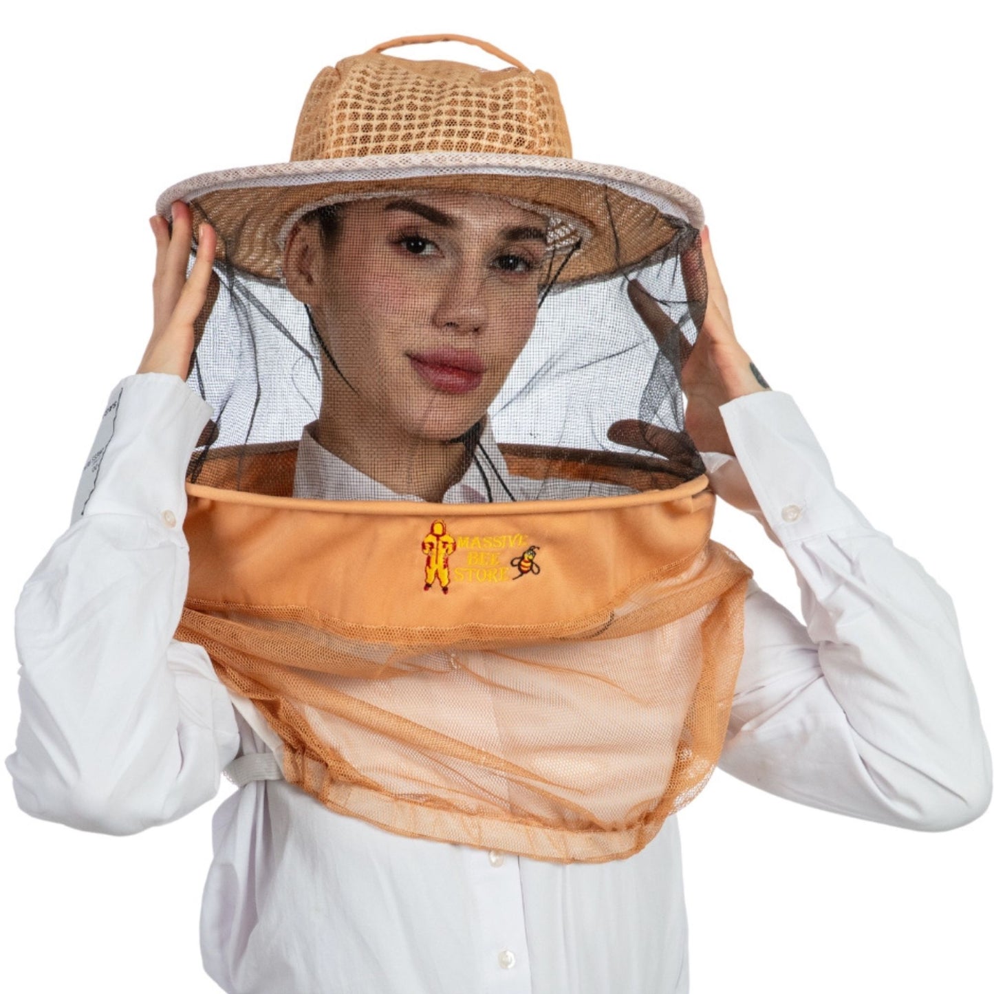 Ultra-Ventilated Beekeeping Round Veil Half Body (Pack of Two)