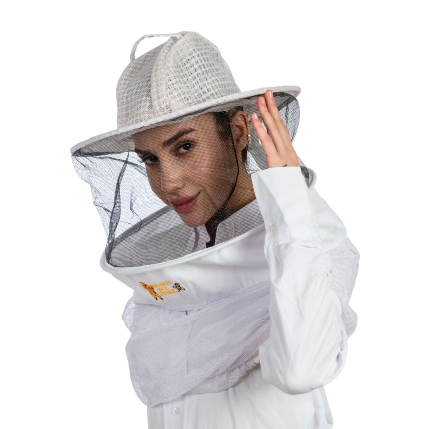 Ultra-Ventilated Beekeeping Round Veil Half Body (Pack of Two)