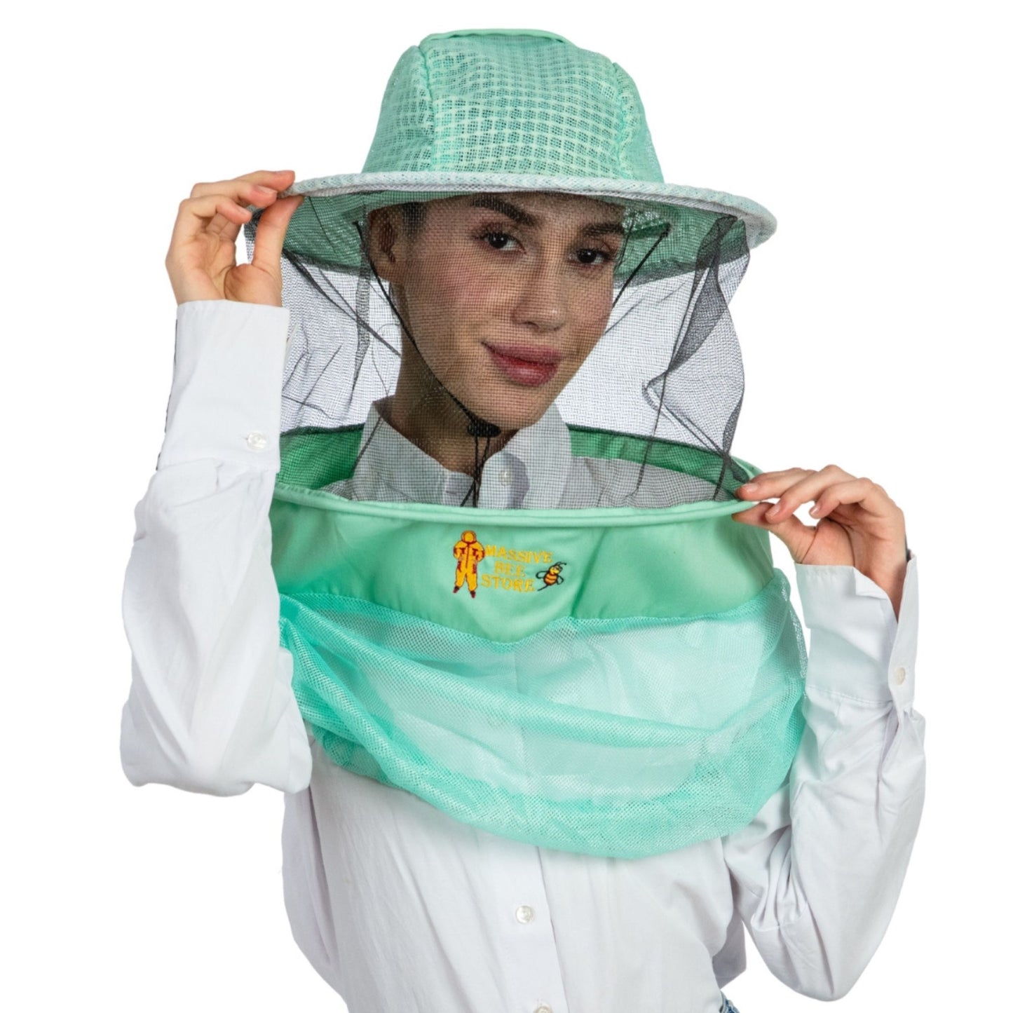 Ultra-Ventilated Beekeeping Round Veil Half Body (Pack of Two)