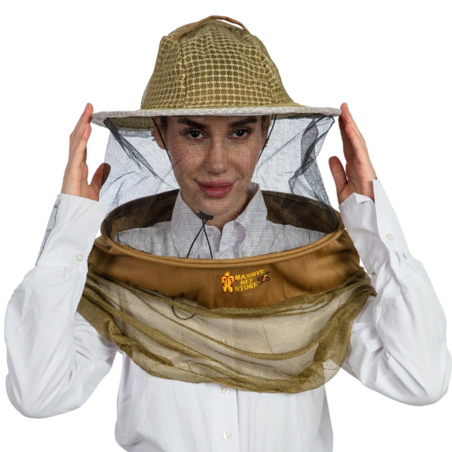 Ultra-Ventilated Beekeeping Round Veil Half Body (Pack of Two)