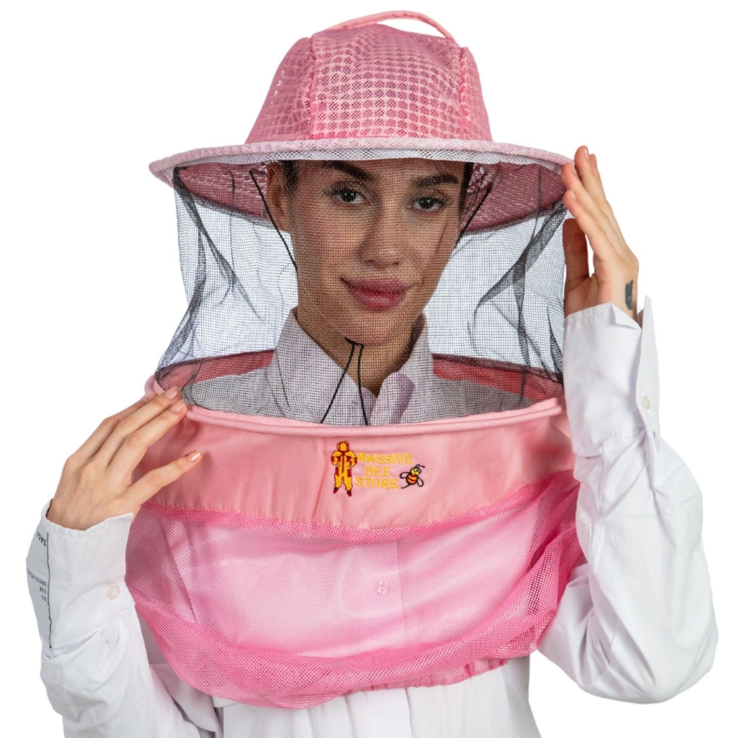 Ultra-Ventilated Beekeeping Round Veil Half Body (Pack of Two)