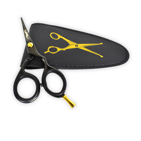 Rounded-Tip Trimming Scissors for Men – Stainless Steel High Carbon Beard, Mustache, and Ear Hair Grooming Scissor