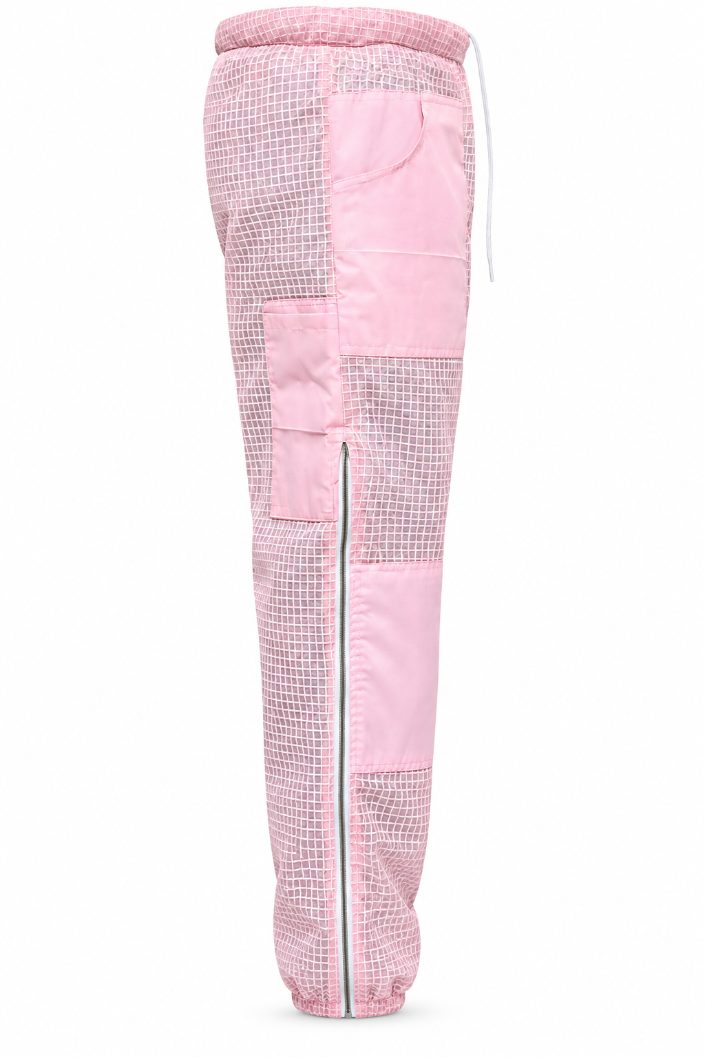 Beekeeping Ventilated Pant/Trouser in White Color with Leg Zipper PINK