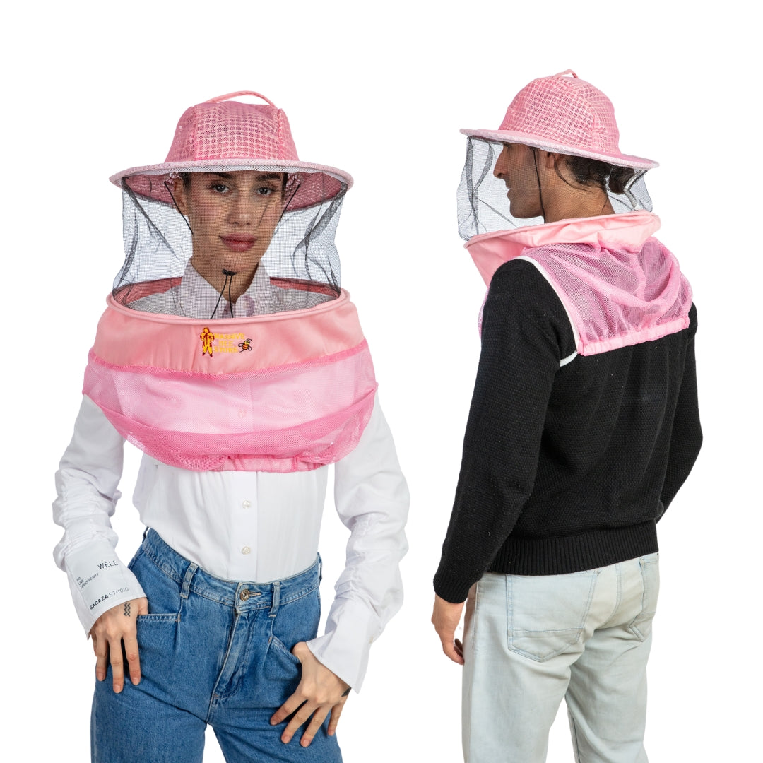Ultra-Ventilated Beekeeping Round Veil Half Body (Pack of Two)