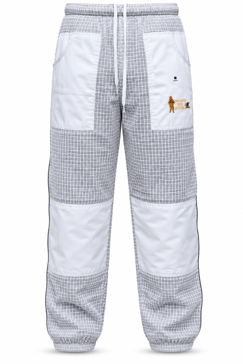 Beekeeping Ventilated Pant/Trouser in White Color with Leg Zipper