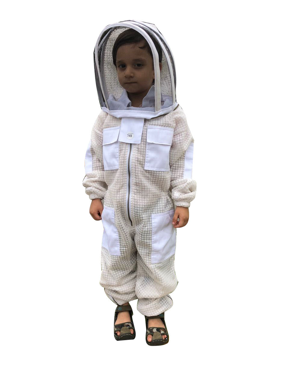 White Beekeeping Ventilated Suit for Kids or Childfs