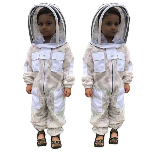 White Beekeeping Ventilated Suit for Kids or Childfs