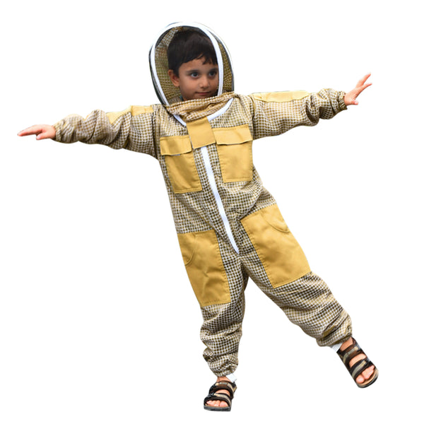 Khaki Beekeeping Ventilated Suit for Kids or Childfs